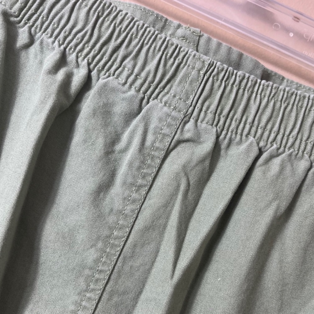 Classic Elements Spanish Olive Cotton Utility Skirt Size 18 Gorpcore Cottagecore - Picture 9 of 10